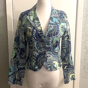 Tco - Blue Paisley Blazer